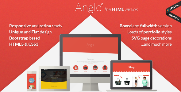 Angle - Flat Responsive Bootstrap Template