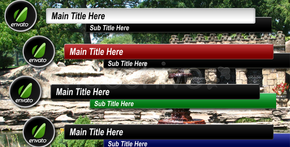 Simple lower third pack Simple lower third pack