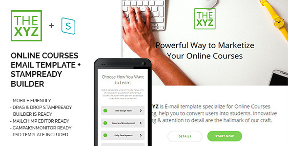 theXYZ - Online Courses Purposes E-mail Template