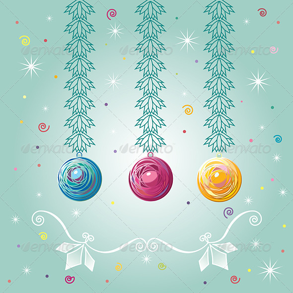 Three Christmas-tree Balls