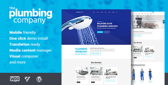 Plumbing - Repair, Building & Construction Theme