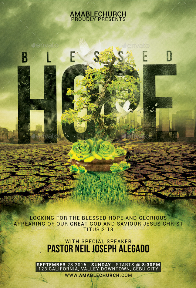 Blessed Hope Church Flyer by amabledesign  GraphicRiver