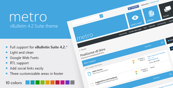 Metro - A Theme for vBulletin 4.2 Suite