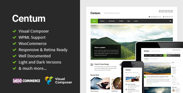 Centum - Responsive WordPress Theme