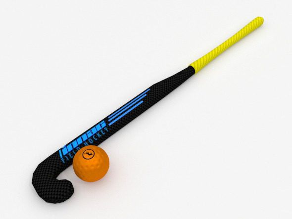 3DOcean Hockey stick and ball 12340042 3DOcean Hockey stick and ball 12340042