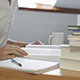 Student Works at His Desk