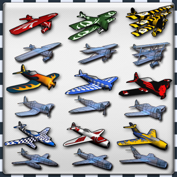 3DOcean Air Plane Pack 9 Models With LODs 12343079 3DOcean Air Plane Pack 9 Models With LODs 12343079