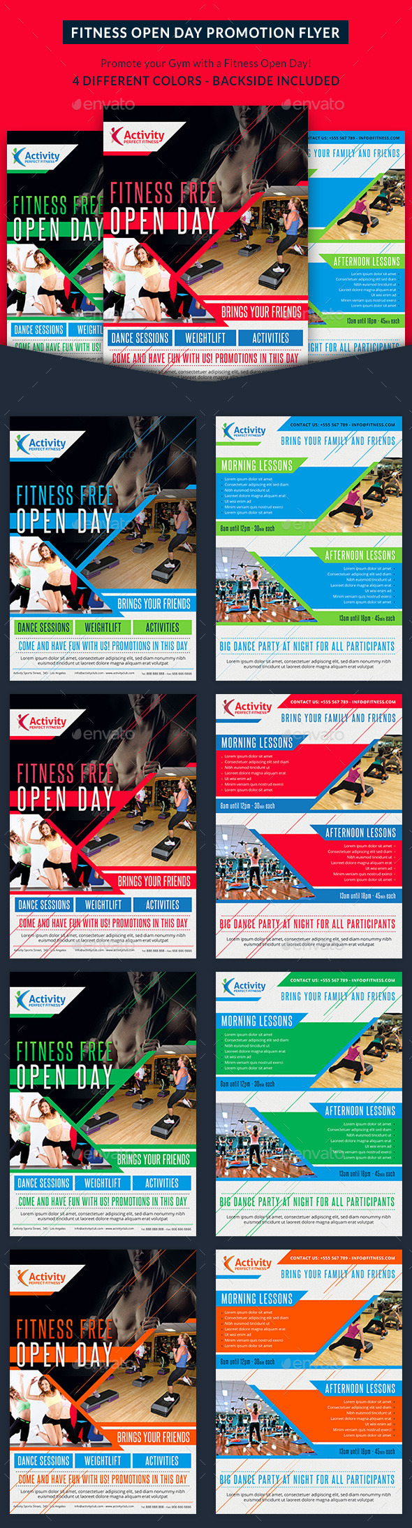 Fitness and Gym Open Day Promotion Flyer
