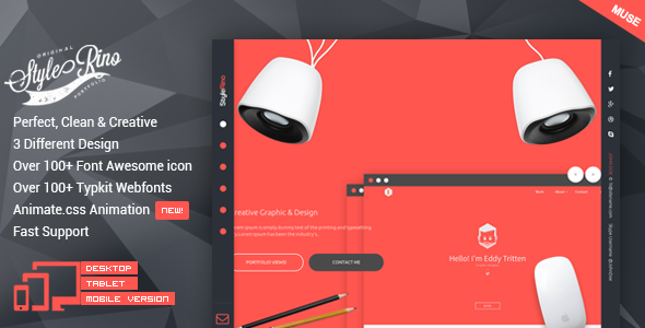 StyleRino - MultiPurpose Portfolio Muse Template