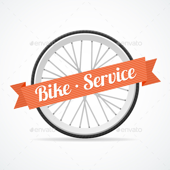 Vector Bike Service Card