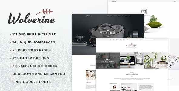 Wolverine - Multipurpose PSD Template