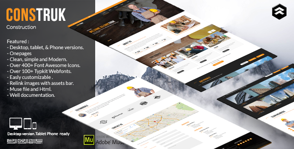 Construk - Construction Business Muse Template