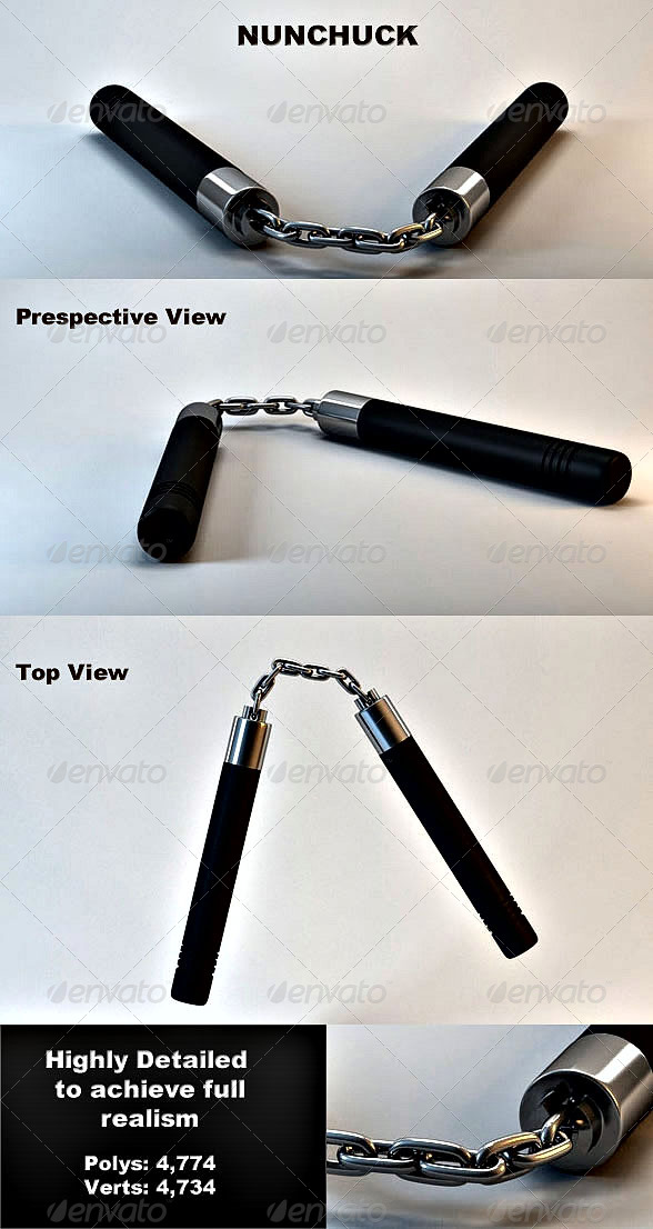 Nunchuck - 3DOcean Item for Sale