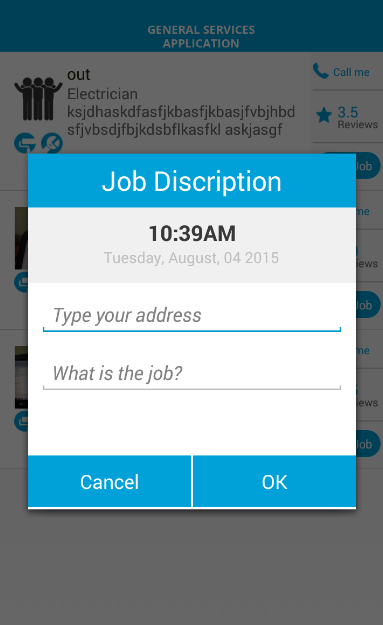 General Services Application - Android