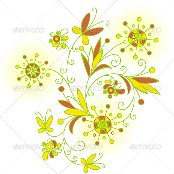 Abstract Flowers background for design Abstract Flowers background for design