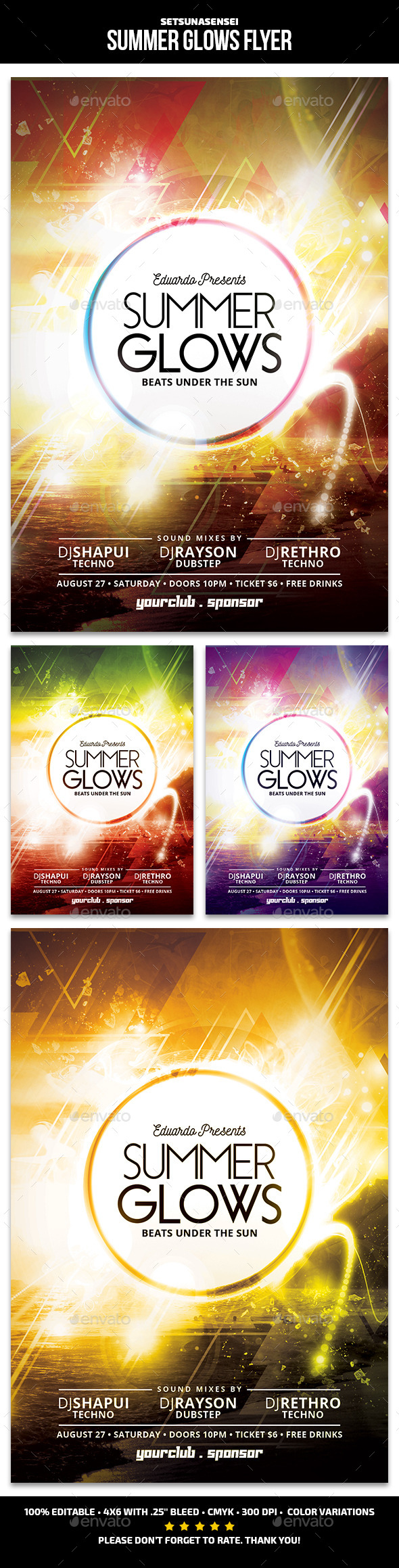 Summer Glows Flyer