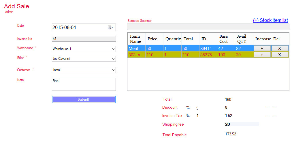 Advance Point of Sale System (POS) CodeCanyon