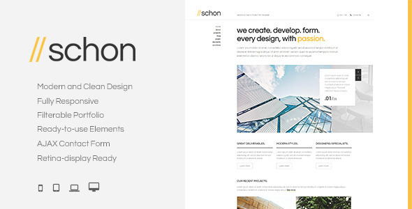 Schon - Responsive Modern HTML Template