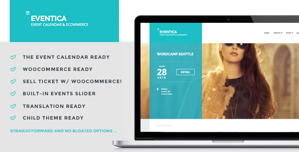 Eventica - Event Calendar & Ecommerce For WordPress