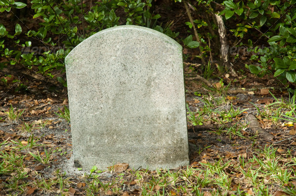 Empty tombstone