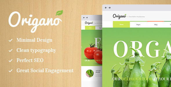Origano - Organic Food & Eco Farm Theme