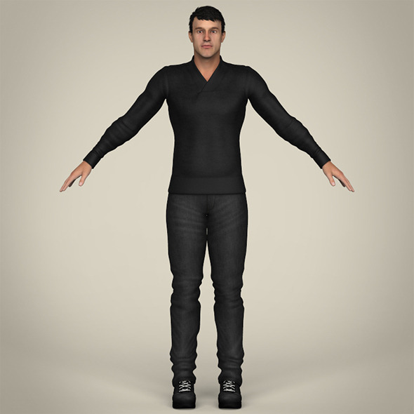 Realisitc Young Handsome Male - 3DOcean Item for Sale