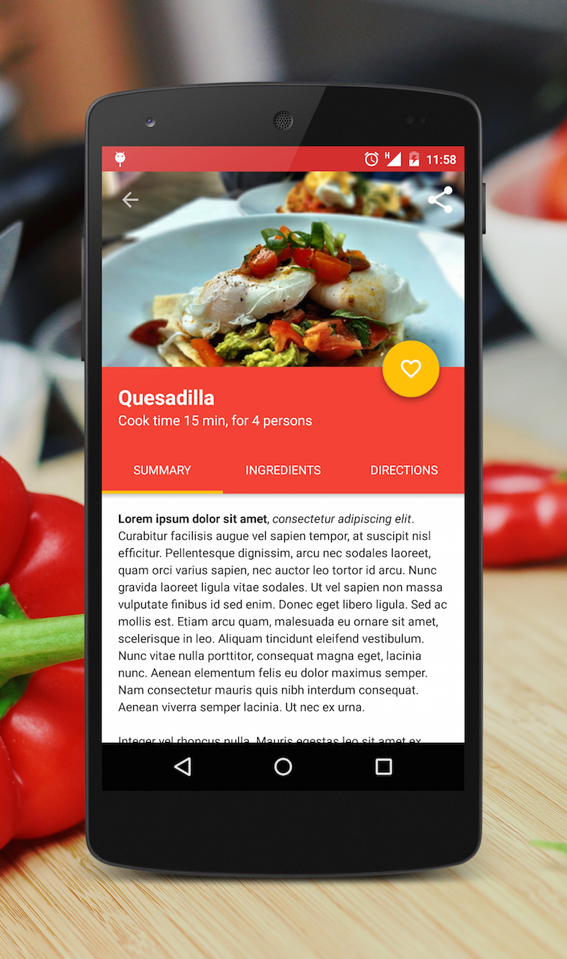 Spatullr: Recipes App for Android