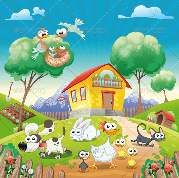 Home with Animals Home with Animals