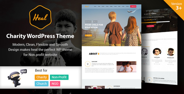 Heal - Multipurpose Charity WordPress Theme