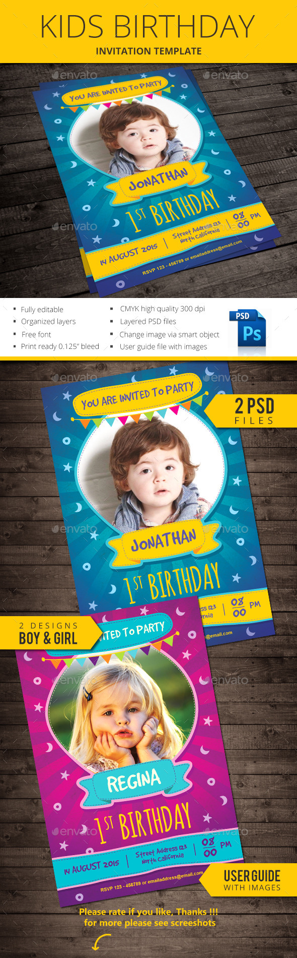 Kids Birthday Invitation