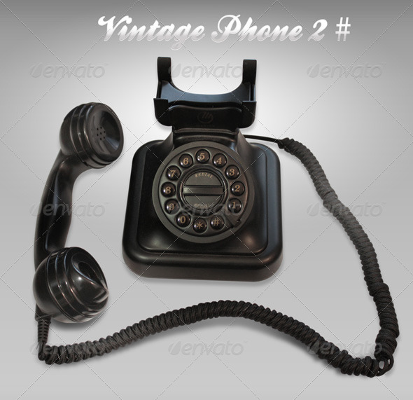 Black Vintage phone 2# Black Vintage phone 2#