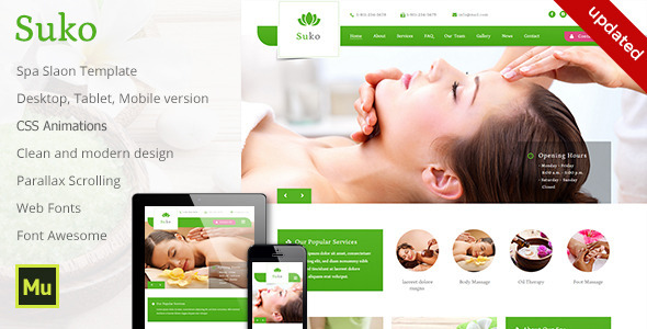 Suko - Spa Salon Template