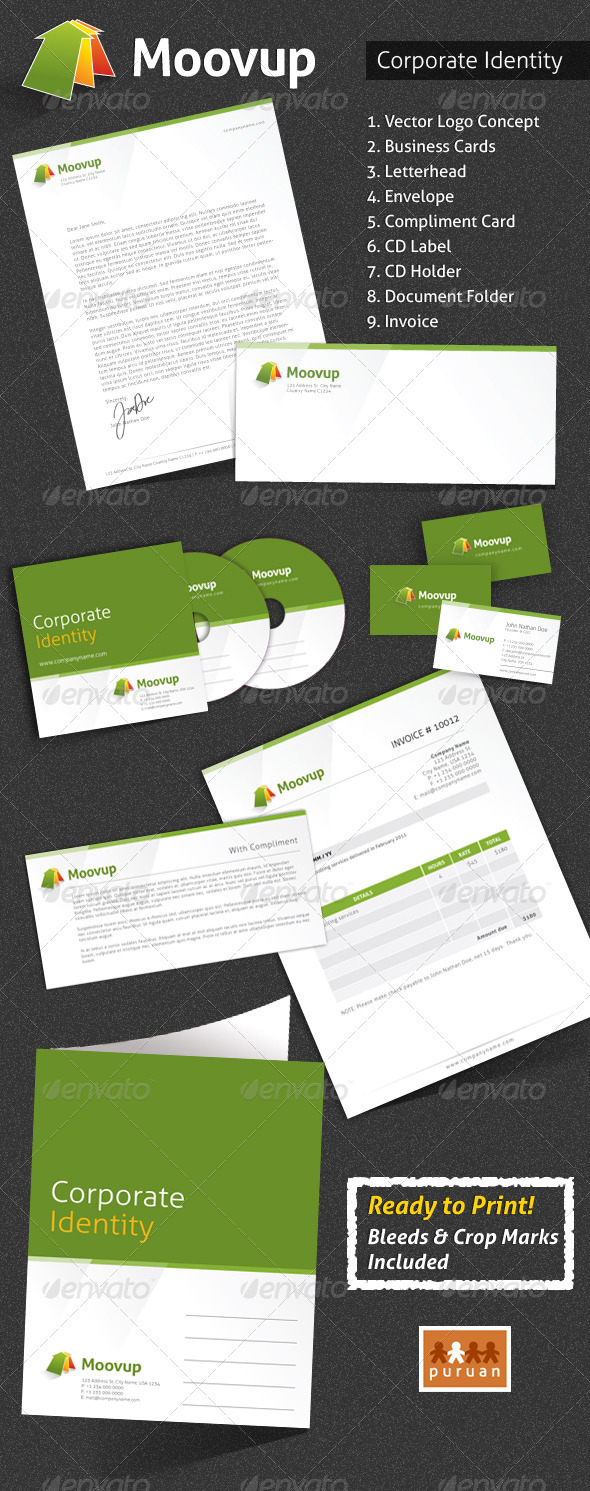 package show keynote contents Corporate  Moovup  GraphicRiver  Identity