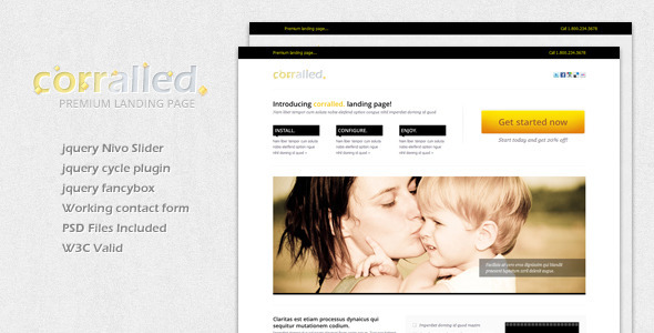 Corralled Landing Page