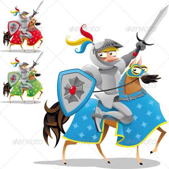 Knight and horse Knight and horse