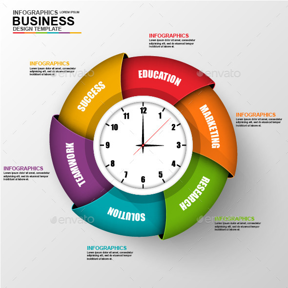 Abstract 3D Business Diagram Infographic