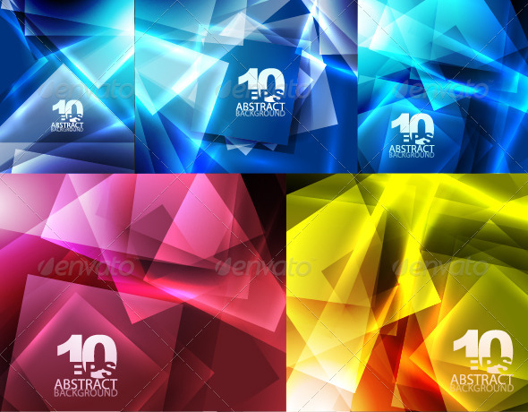Abstract glowing squares background Abstract glowing squares background