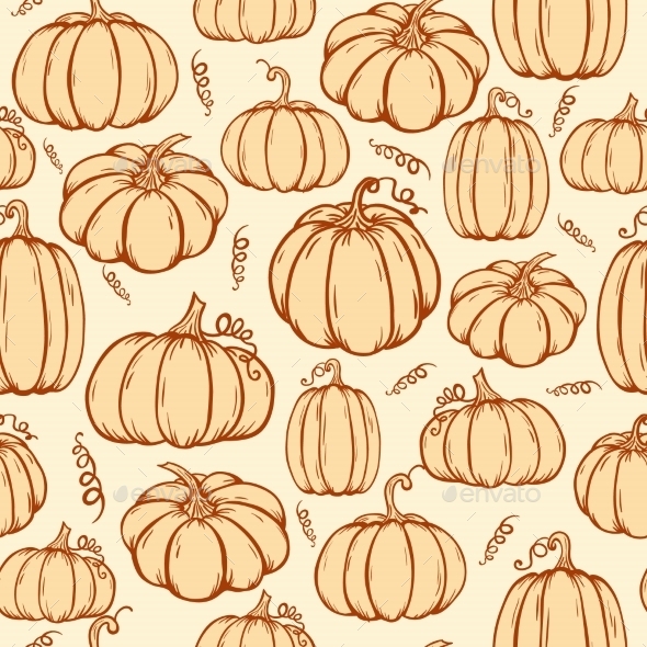 Pattern Of Pumpkins