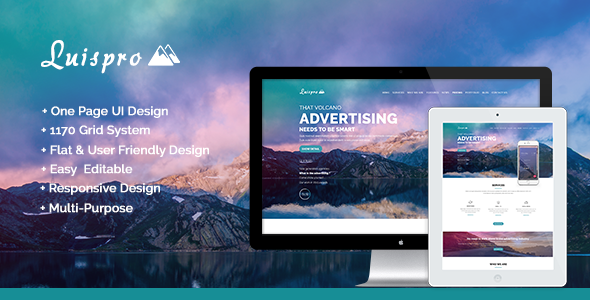 Luispro - One Page Creative HTML Template