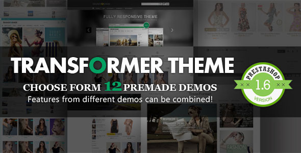 Transformer Responsive Prestashop Theme