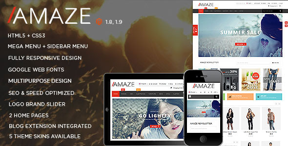 Amaze - Responsive Multipurpose Magento theme