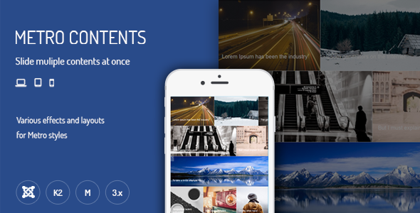 Metro Contents - Responsive Joomla Extensions