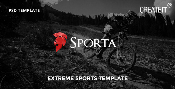 Sporta - Extreme Sports PSD Template