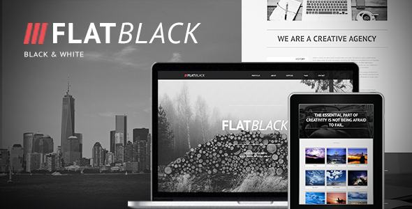 Flatblack - One Page Muse Template