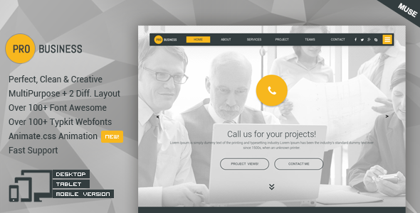 ProBusiness - Multipurpose Business Muse Theme