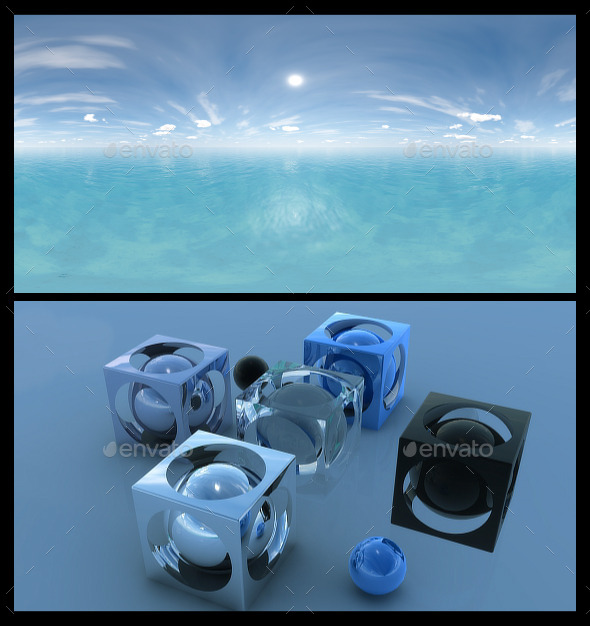 Ocean Blue Clouds 4 - HDRI - 3DOcean Item for Sale