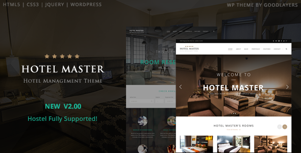 Hotel Master - Hotel & Hostel Booking WordPress Theme