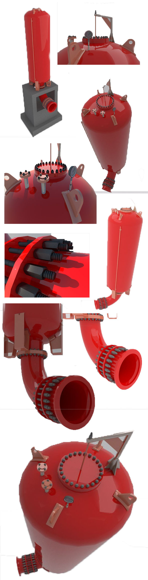 Hydraulic and water pression tank - 3DOcean Item for Sale