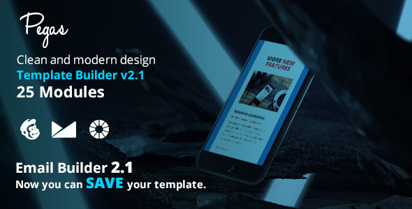 Pegas Email Template + Emailbuilder 2.1