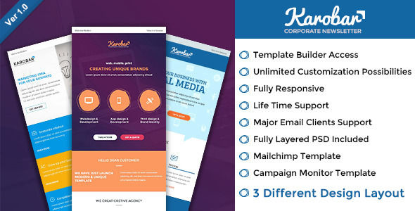 Karobar - Multipurpose Email + Builder Access